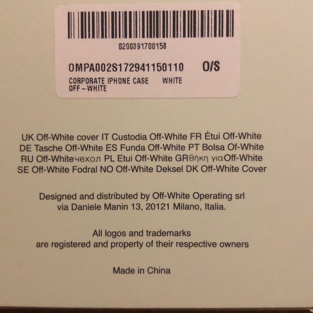 NWT Off-White c/o Virgil Abloh iPhone Case 6 Case - Picture 9 of 10